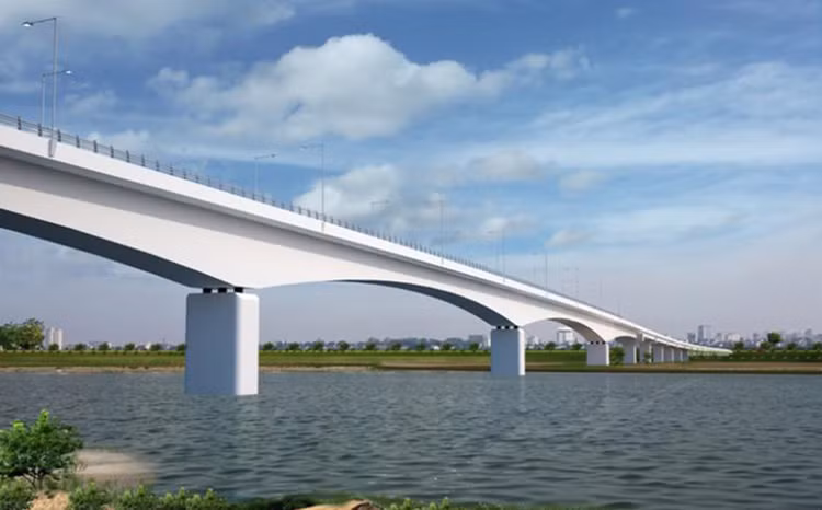 Phối cảnh cầu Kênh Vàng.