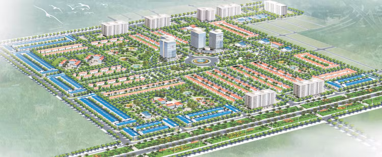 Tổng thể quy hoạch dự án Khu đô thị mới Mê Linh - Đại Thịnh 