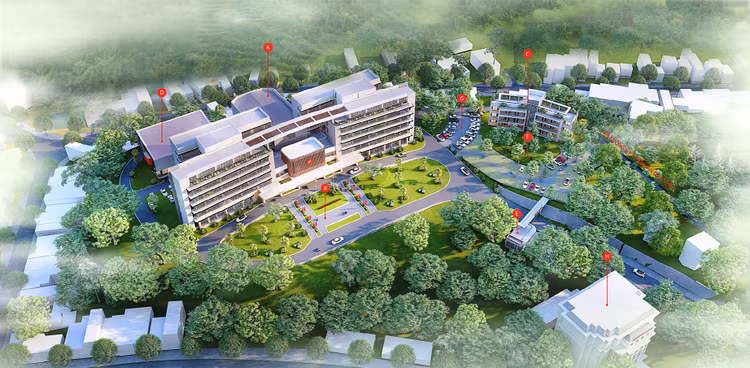 Phối cảnh công trình trụ sở Tỉnh ủy và các ban Đảng tỉnh Yên Bái