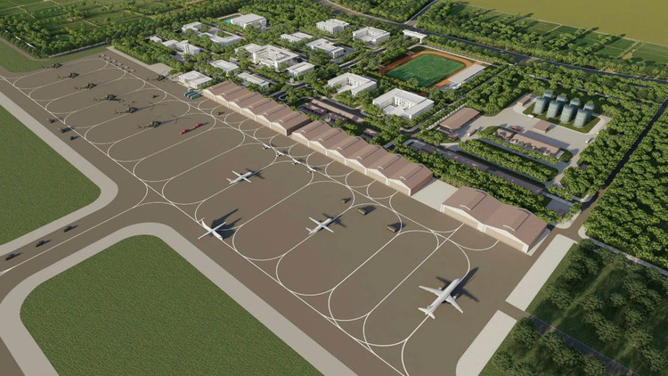 Phối cảnh sân bay Gia Bình