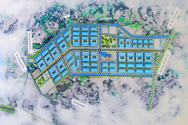 Sơ đồ quy hoạch định hướng cảnh quan Khu công nghiệp Mỹ Thái