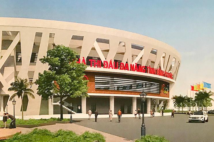 Phối cảnh Nhà thi đấu đa năng tỉnh Bình Phước