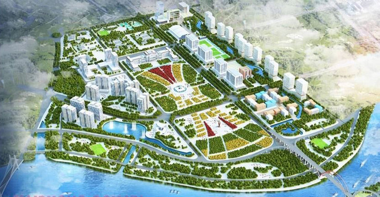 Phối cảnh Khu đô thị mới Bắc sông Cấm