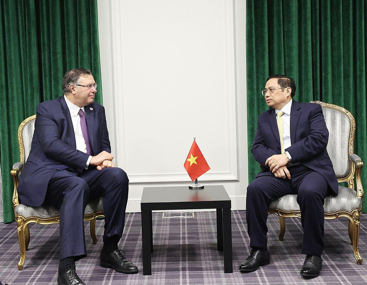 Thủ tướng Phạm Minh Chính đề nghị Total tiếp tục mở rộng đầu tư những năm tới đây trong các lĩnh vực thế mạnh, bảo đảm hiệu quả cho cả hai bên