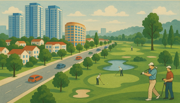 Đấu thầu Dự án Khu đô thị mới và sân gôn Liên Hồng hơn 11 nghìn tỷ đồng. Ảnh: TL