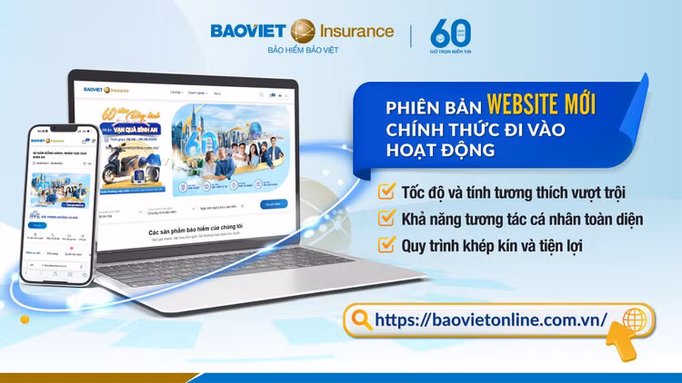 Bảo hiểm Bảo Việt chính thức hoạt động giao diện website mới
