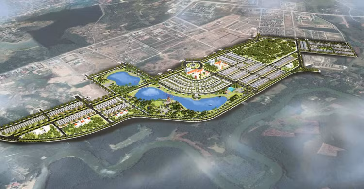 Phối cảnh tổng thể Khu đô thị Nam Đông Hà