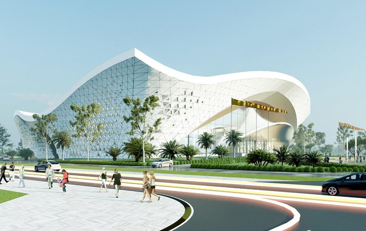 Phối cảnh Trung tâm Văn hóa - Triển lãm tỉnh Bắc Giang