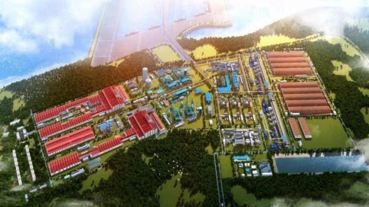 Phối cảnh dự án Khu liên hợp Gang thép Long Sơn.