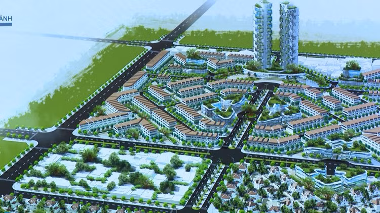 Phối cảnh dự án Phát triển nhà ở thương mại Khu dân cư phía Đông đường Võ Nguyên Giáp, phường Hoàng Diệu, TP. Thái Bình