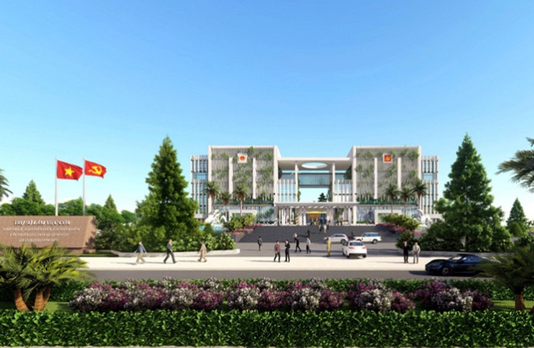 Phối cảnh Trung tâm hành chính TP. Sầm Sơn.