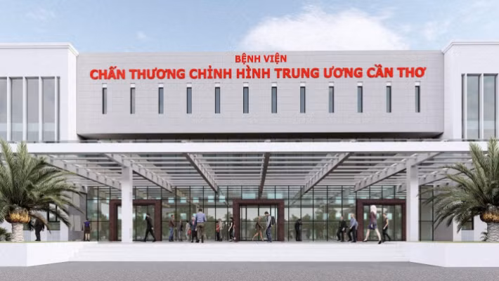 Phối cảnh Bệnh viện Chấn thương chỉnh hình Trung ương Cần Thơ
