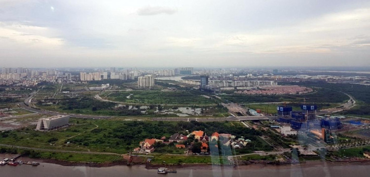 Khu vực người trúng thầu bỏ cọc đất tại Thủ Thiêm (TP.HCM)