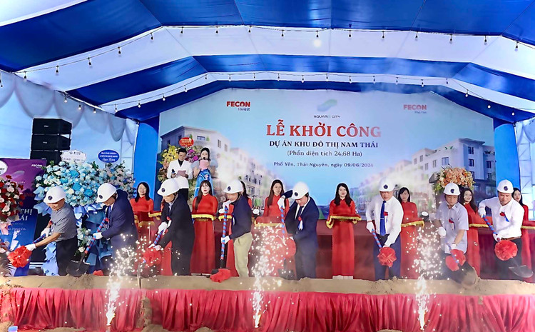 FECON Invest khởi công Dự án Khu đô thị Square City tại Phổ Yên, Thái Nguyên