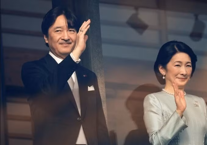 Hoàng Thái tử Nhật Bản Akishino và phu nhân. Ảnh: Reuters