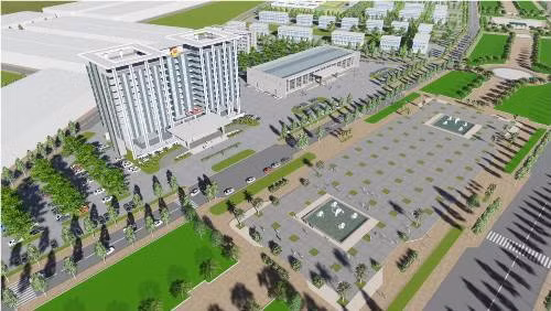 Mô hình Khu Trung tâm Hành chính huyện Bàu Bàng