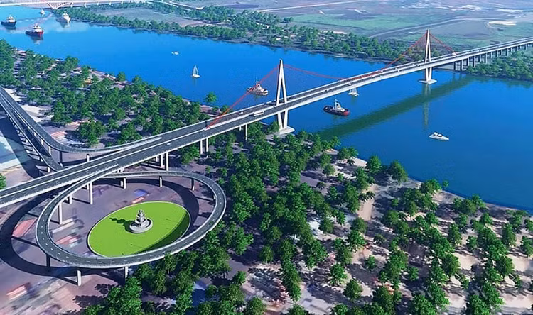 Phối cảnh cầu Nguyễn Trãi.