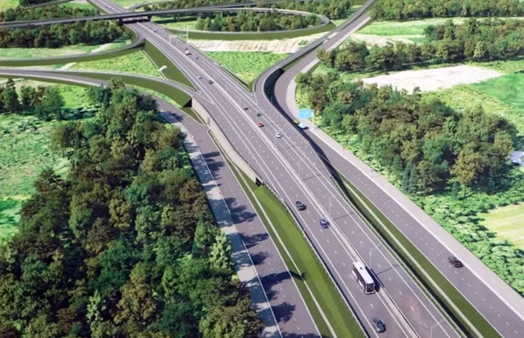 Phối cảnh cao tốc TP.HCM - Thủ Dầu Một - Chơn Thành