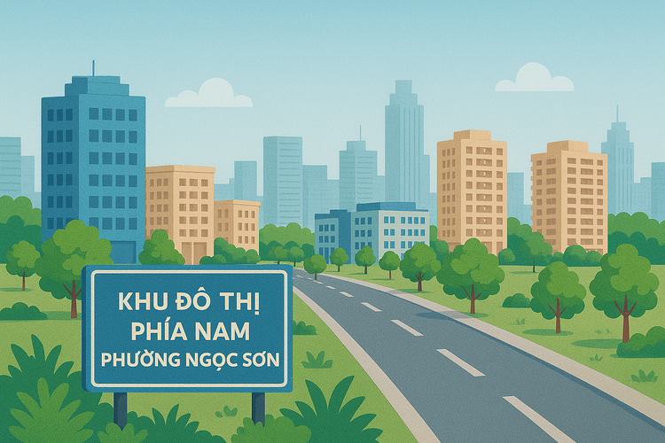 UBND tỉnh Hà Nam vừa công bố danh mục Dự án Đầu tư xây dựng Khu đô thị phía Nam phường Ngọc Sơn. Ảnh: TL