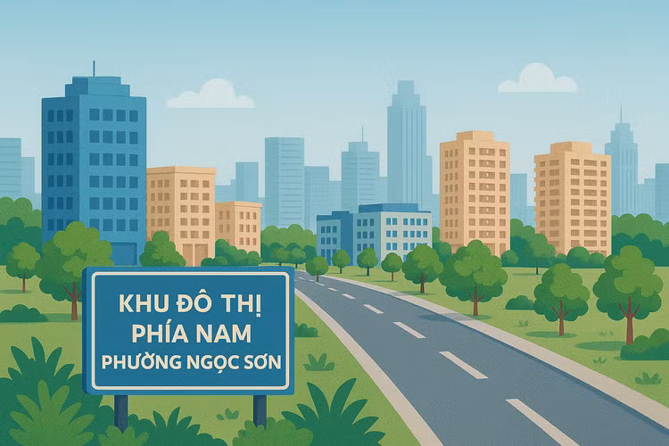 UBND tỉnh Hà Nam vừa công bố danh mục Dự án Đầu tư xây dựng Khu đô thị phía Nam phường Ngọc Sơn. Ảnh: TL