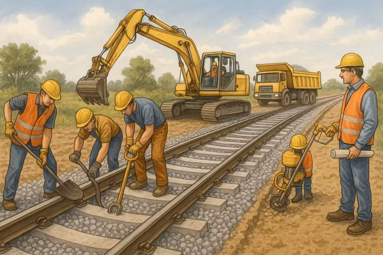 Khởi công đường sắt Lào Cai - Hà Nội - Hải Phòng ngày 19/12. Ảnh minh họa: TL