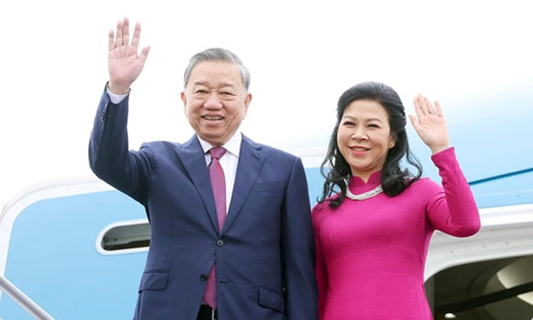 Tổng Bí thư Tô Lâm và Phu nhân