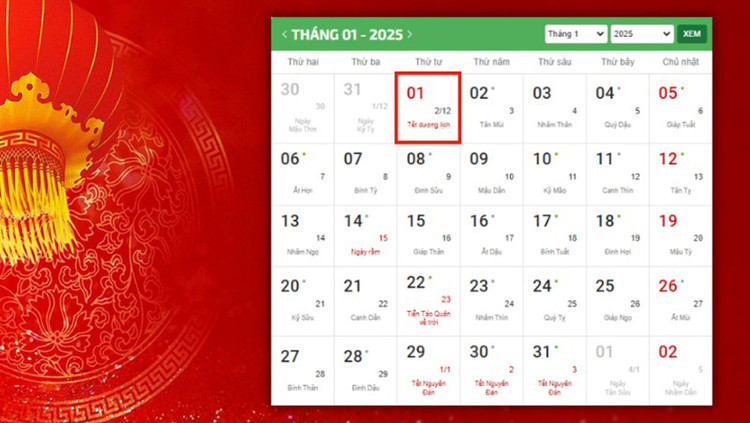 Tết Dương lịch 2025, công chức, viên chức, người lao động sẽ được nghỉ 1 ngày
