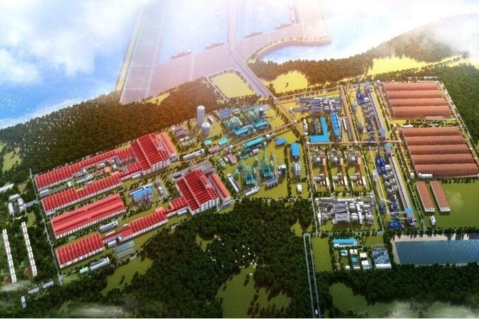 Phối cảnh dự án Khu liên hợp gang thép Long Sơn.