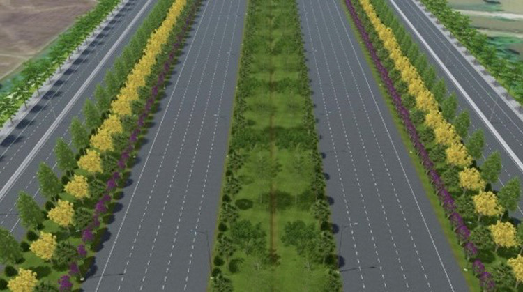 Tuyến đường kết nối sân bay Gia Bình - Hà Nội dài 35,5 km, trong đó có 14 km đi qua Hà Nội