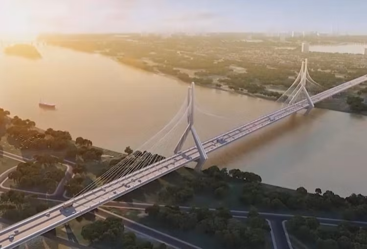 Phối cảnh dự án cầu Tứ Liên