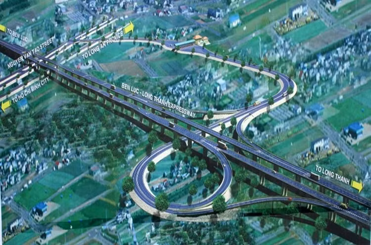 Phối cảnh cao tốc Bến Lức - Long Thành