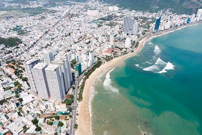 Một góc khu dân cư TP Nha Trang nhìn từ trên cao. Ảnh: Báo Khánh Hòa