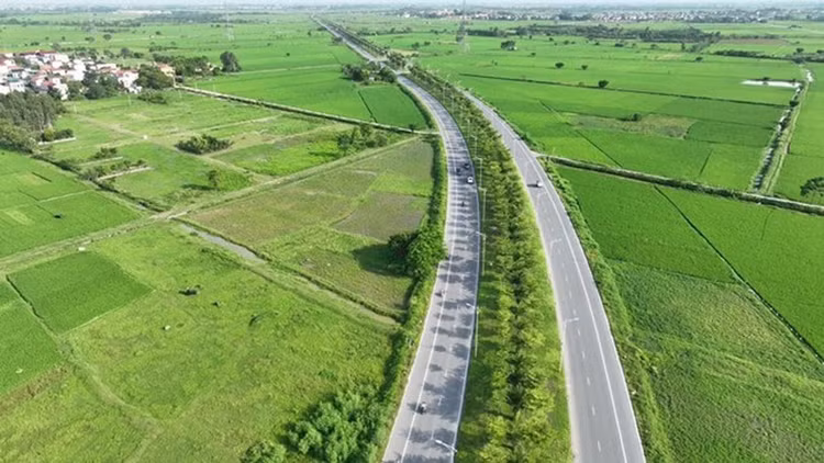 Đường trục phía Nam qua địa phận huyện Thanh Oai, Hà Nội. Ảnh minh họa