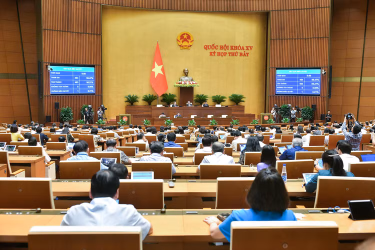 Quốc hội biểu quyết thông qua Luật sửa đổi, bổ sung một số điều của Luật Cảnh vệ.