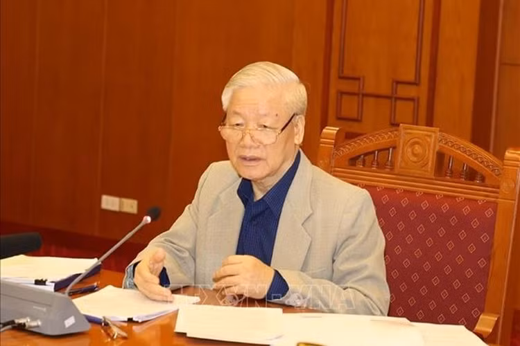 Tổng Bí thư, Chủ tịch Nước Nguyễn Phú Trọng, Trưởng Ban Chỉ đạo Trung ương về phòng, chống tham nhũng. Ảnh TTXVN