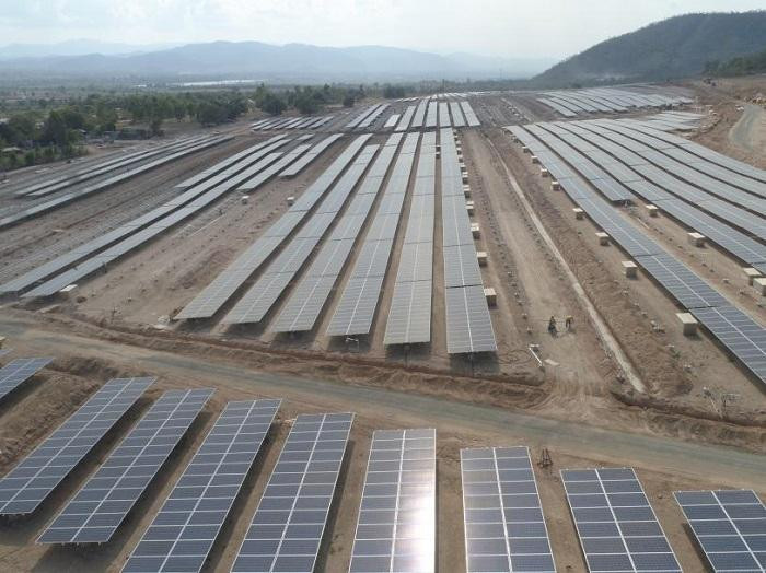 Dự án điện mặt trời Chư Ngọc LICOGI 16 tại xã Chư Ngọc, huyện Krông Pa. Ảnh Internet