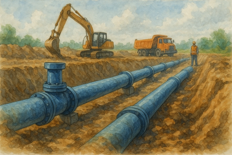 Sở Tài chính tỉnh Hòa Bình vừa công bố danh mục Dự án Xây dựng hệ thống tuyến ống cấp nước 3 xã: Quang Tiến, Thịnh Minh, Hợp Thành, TP. Hòa Bình. Ảnh: TL