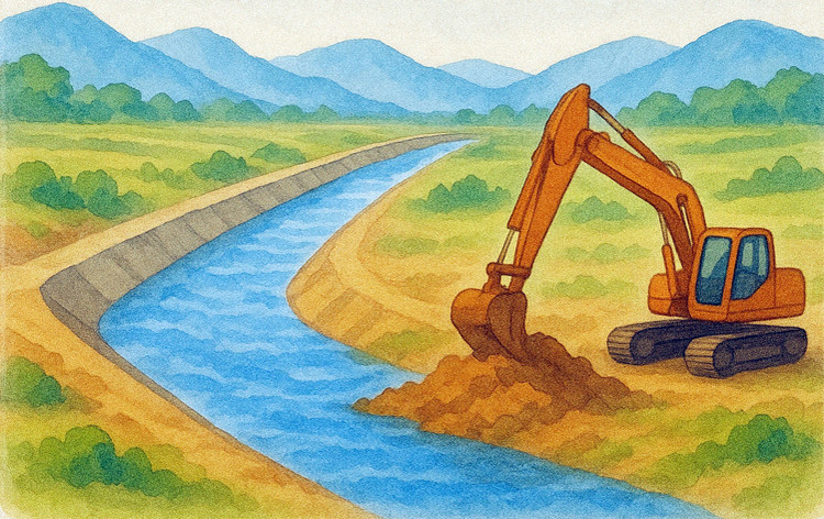 Đầu tháng 4/2025, Sở Nông nghiệp và Môi trường tỉnh An Giang hoàn tất mở thầu Gói thầu số 18 Thi công xây dựng và thiết bị thuộc Dự án Cụm công trình thủy lợi vùng cao Bảy Núi, tỉnh An Giang. Ảnh: TL