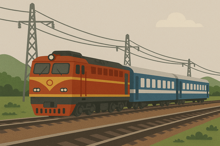 Tuyến đường sắt Lào Cai-Hà Nội-Hải Phòng sẽ là hành lang có nhu cầu vận tải hành khách, hàng hóa lớn thứ 2 của cả nước - Ảnh minh họa: TL