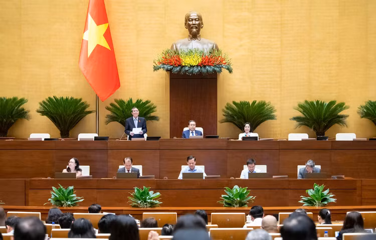 Phó Chủ tịch Quốc hội Nguyễn Đức Hải điều hành phiên họp