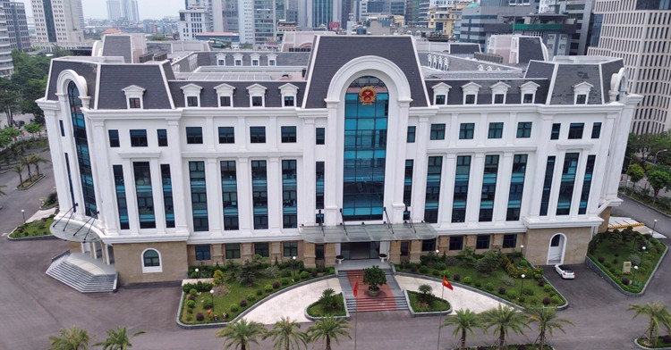 Trụ sở quận Cầu Giấy dự kiến trở thành trụ sở phường Cầu Giấy sau sắp xếp bộ máy