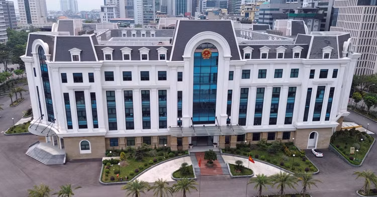 Trụ sở quận Cầu Giấy dự kiến trở thành trụ sở phường Cầu Giấy sau sắp xếp bộ máy