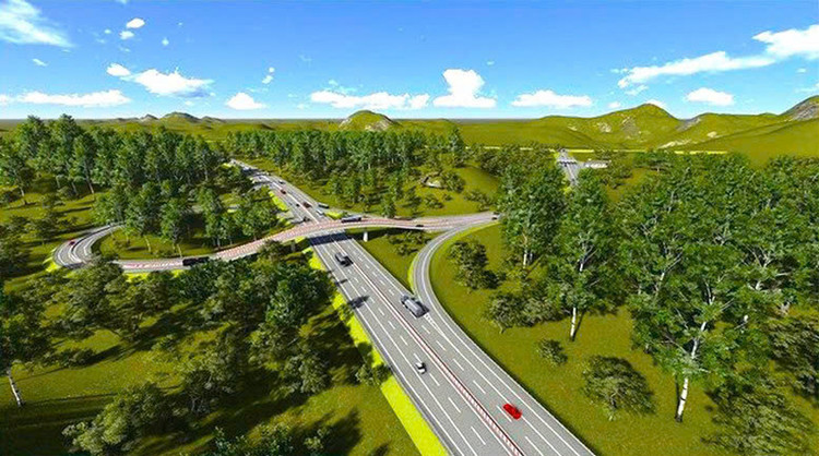 Tuyến cao tốc Quy Nhơn - Pleiku được đề xuất xây dựng quy mô 4 làn xe. Ảnh minh hoạ