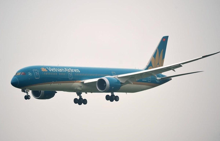 Máy bay của hãng hàng không Vietnam Airlines. Ảnh: CTV/Vietnam+