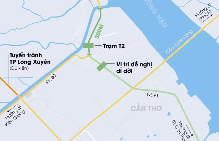 Sau quá trình đánh giá, nhà thầu có giá dự thầu thấp nhất đã được chấm trúng thầu thuộc Dự án Đầu tư xây dựng tuyến nối Quốc lộ 91 và tuyến tránh TP. Long Xuyên. Ảnh: Zing