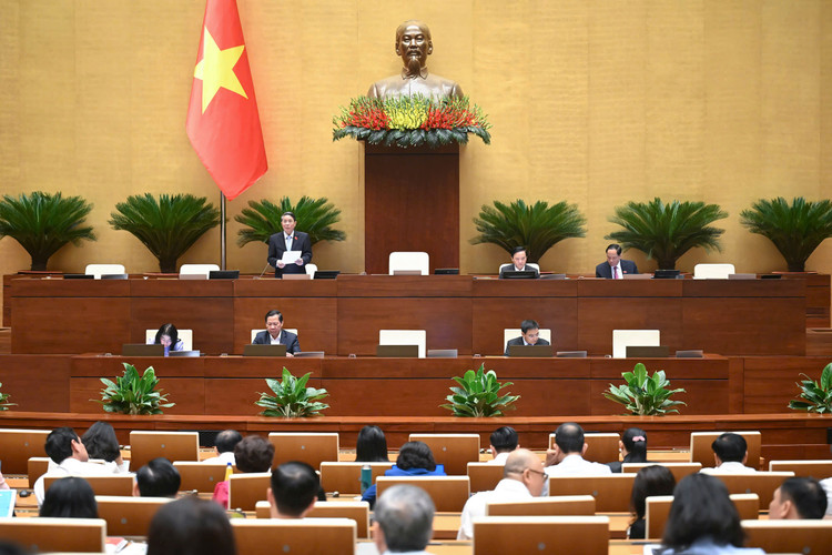 Phó Chủ tịch Quốc hội Nguyễn Đức Hải điều hành phiên thảo luận