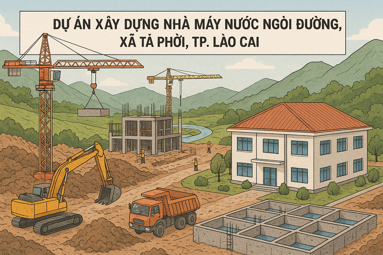 Lào Cai tiếp tục gọi đầu tư vào Dự án Nhà máy nước Ngòi Đường. Ảnh: TL- GPT