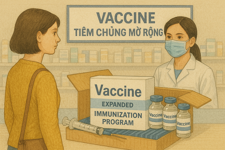 Chuyển hướng mua sắm vắc xin tiêm chủng mở rộng. Ảnh minh họa: TL; GPT