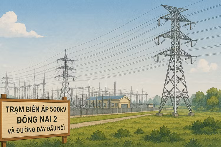 EVNNPT vừa phê duyệt kế hoạch lựa chọn nhà thầu thực hiện Dự án Trạm biến áp 500kV Đồng Nai 2 và đường dây đấu nối. Ảnh: TL-GPT