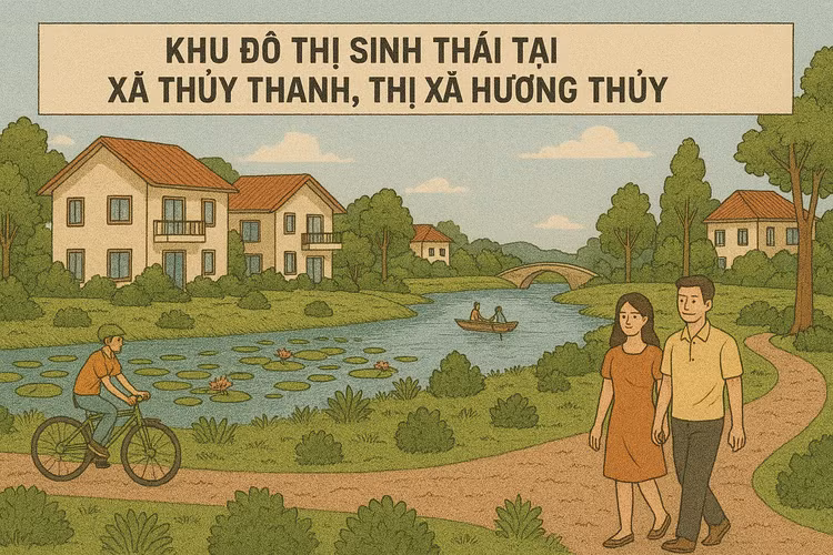 Khu đô thị sinh thái tại xã Thủy Thanh, thị xã Hương Thủy (thuộc Khu đô thị sinh thái Thanh Toàn), Thừa Thiên Huế vừa có kết quả lựa chọn nhà đầu tư. Ảnh TL-GPT
